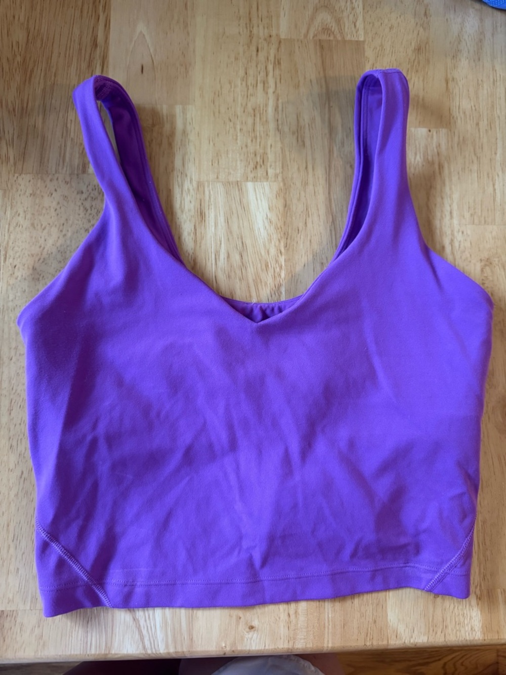 Lululemon align purple tank size 6